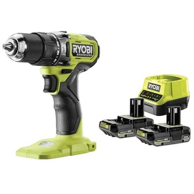 RYOBI 18v RPD18bL1-2C20S boormachine met 2 x 2 Ah batterijen en snellader RYOBI 18v RPD18bL1-2C20S boormachine met 2 x 2 Ah batterijen en snellader