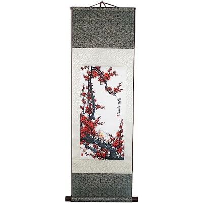 lachineuse Kakemono Pruimenbloesem Wandtapijt Japanse decoratie om op te hangen 100 x 30 cm Symbool van hoop Japans schilderij Grijs Cadeau-idee Japan Azië lachineuse Kakemono Pruimenbloesem Wandtapijt Japanse decoratie om op te hangen 100 x 30 cm Symbool van hoop Japans schilderij Grijs Cadeau-idee Japan Azië