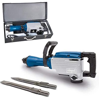 Scheppach Sloophamer AB1700 boorhamer boorhamer 50 joule 1700 W 2000 slagen per minuut puntbeitel en platte beitel 390 mm Inclusief metalen koffer Scheppach Sloophamer AB1700 boorhamer boorhamer 50 joule 1700 W 2000 slagen per minuut puntbeitel en platte beitel 390 mm Inclusief metalen koffer