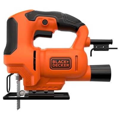 Black & Decker Sierra de Calar 400W, velocidad 3.000 cpm, 0-45°, lengte van de carrera 18 mm. Inclusief 1 hoja de corte para madera Black & Decker Sierra de Calar 400W, velocidad 3.000 cpm, 0-45°, lengte van de carrera 18 mm. Inclusief 1 hoja de corte para madera