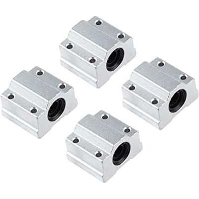 Fasizi 4 stuks SCS6UU 6 mm lineaire uurwerk kogellager glijlagers CNC-router Fasizi 4 stuks SCS6UU 6 mm lineaire uurwerk kogellager glijlagers CNC-router
