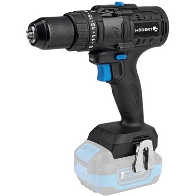 Högert TECHNIK Borstelloze klopboormachine, 18 V, koppel 100 Nm, 13 mm boorhouder, 23 koppelinstellingen, ledverlichting, zonder accu, metalen aandrijving Högert TECHNIK Borstelloze klopboormachine, 18 V, koppel 100 Nm, 13 mm boorhouder, 23 koppelinstellingen, ledverlichting, zonder accu, metalen aandrijving