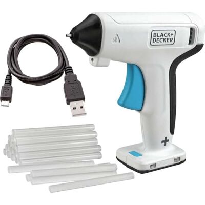 Black & Decker CRAFTING Lijmpistool, draadloos, 3,6 V, met 20 lijmsticks BCGL115-XJ Black & Decker CRAFTING Lijmpistool, draadloos, 3,6 V, met 20 lijmsticks BCGL115-XJ