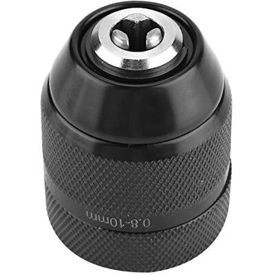 Sharainn 3/8 metalen boorkop 0,8 mm-10 mm zonder sleutel, 3/8-24UNF professionele sleutelloze boorhouder voor handboormachine, klopboormachine Sharainn 3/8 metalen boorkop 0,8 mm-10 mm zonder sleutel, 3/8-24UNF professionele sleutelloze boorhouder voor handboormachine, klopboormachine