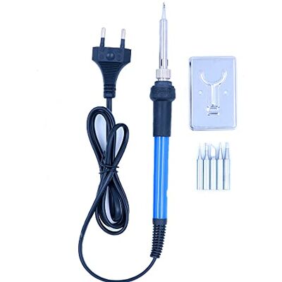 WANGCL Soldeerset Iron 60 W/220 V temperatuuraanpassing elektrische pen, 5 tips, stand WANGCL Soldeerset Iron 60 W/220 V temperatuuraanpassing elektrische pen, 5 tips, stand