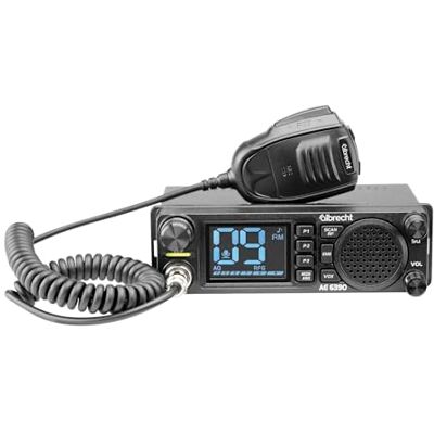 Albrecht AE 6390 12639 CB-radio, 2,4 inch display, VOX-handsfree-functie, DIN-montage, 40 AM/FM-kanalen, 2 W frontluidspreker, kanaalzoeker, RF-versterking, microfoon en accessoires, zwart Albrecht AE 6390 12639 CB-radio, 2,4 inch display, VOX-handsfree-functie, DIN-montage, 40 AM/FM-kanalen, 2 W frontluidspreker, kanaalzoeker, RF-versterking, microfoon en accessoires, zwart