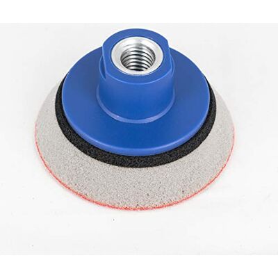 DFS Polijstschijf Ø 75 mm, zachte schuurschijf voor haakse slijper met schroefdraad M14 voor klittenbandslijpschijven DFS Polijstschijf Ø 75 mm, zachte schuurschijf voor haakse slijper met schroefdraad M14 voor klittenbandslijpschijven