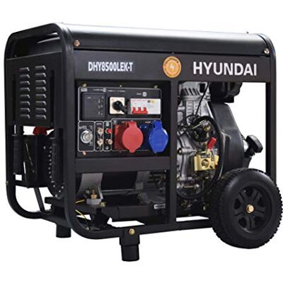 Hyundai DHY8500LEK-T FullPower dieselgenerator, zwart, medium Hyundai DHY8500LEK-T FullPower dieselgenerator, zwart, medium