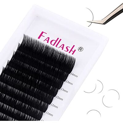 FADLASH Afzonderlijke verdelers 0,20 mm C krul 8-14 mm gemengde lengte loopverlenging mat individuele wimperverlenging FADLASH Afzonderlijke verdelers 0,20 mm C krul 8-14 mm gemengde lengte loopverlenging mat individuele wimperverlenging