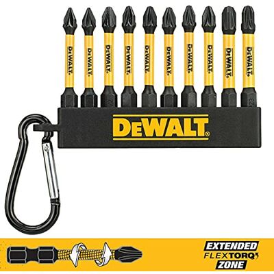 DeWalt DT7276-QZ DT7276 Pozi Bit Sleutelhanger 10 Stuk DeWalt DT7276-QZ DT7276 Pozi Bit Sleutelhanger 10 Stuk