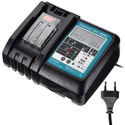 HOSPAOP 18V DC18RC acculader compatibel met Makita 14,4V en 18V Li-Ion BL1815 BL1830 BL1840 BL1850 BL1860 BL1890 BL1415 BL1430 BL1440 HOSPAOP 18V DC18RC acculader compatibel met Makita 14,4V en 18V Li-Ion BL1815 BL1830 BL1840 BL1850 BL1860 BL1890 BL1415 BL1430 BL1440