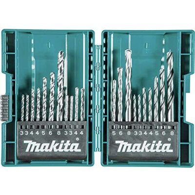 Makita B-44884 Set van 21 metrische boren gesorteerd Makita B-44884 Set van 21 metrische boren gesorteerd