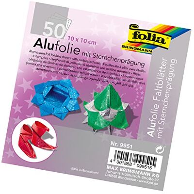Folia Aluminium vouwvellen, 100 g/m², 50 vellen Folia Aluminium vouwvellen, 100 g/m², 50 vellen