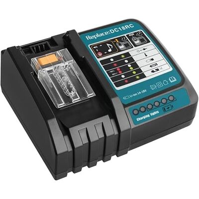 Waitley DC18RC snellader compatibel met Makita 14,4 V en 18 V accu's Waitley DC18RC snellader compatibel met Makita 14,4 V en 18 V accu's