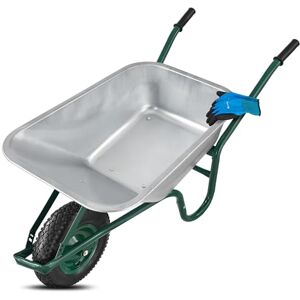 Juskys Kruiwagen Garden 100 liter volume 210 kg luchtbanden met metalen velg kuip verzinkt tuinwagen schuifwagen transportwagen Juskys Kruiwagen Garden 100 liter volume 210 kg luchtbanden met metalen velg kuip verzinkt tuinwagen schuifwagen transportwagen