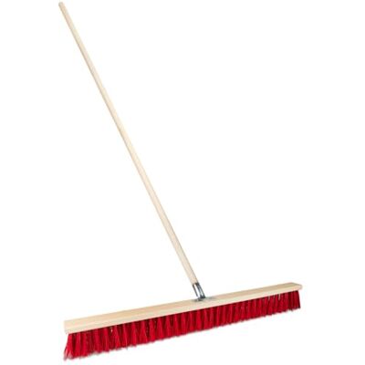 woplus Straatbezem met houten handvat, robuuste industriële bezem met stabiele borstelharen, voor binnenplaats, tuin en trottoirs (80 cm met houten steel Ø 150 cm 28) woplus Straatbezem met houten handvat, robuuste industriële bezem met stabiele borstelharen, voor binnenplaats, tuin en trottoirs (80 cm met houten steel Ø 150 cm 28)