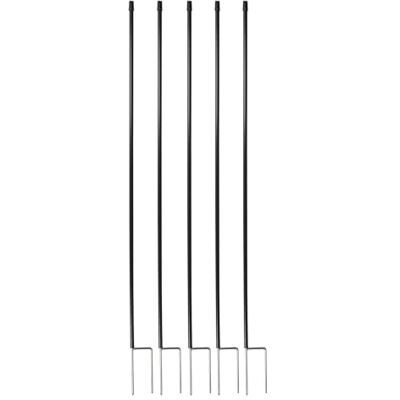 horizont 5 extra haringen voor netten 110 cm boven de grond, 125 cm totale lengte, kunststof haringen met dubbele punt, zwart Zwarte dubbele punt kunststof palen voor wilgennetten, grazende hekpalen horizont 5 extra haringen voor netten 110 cm boven de grond, 125 cm totale lengte, kunststof haringen met dubbele punt, zwart Zwarte dubbele punt kunststof palen voor wilgennetten, grazende hekpalen