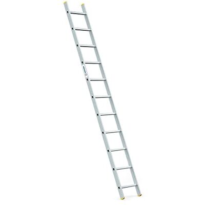 Hoström StablePro Ladder, 11 treden van aluminium, licht en duurzaam, maximale werkhoogte 3,98 m, maximale belasting 150 kg. Hoström StablePro Ladder, 11 treden van aluminium, licht en duurzaam, maximale werkhoogte 3,98 m, maximale belasting 150 kg.