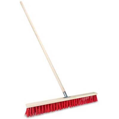 woplus Straatbezem met houten handvat, robuuste industriële bezem met stabiele borstelharen, voor binnenplaats, tuin en trottoirs (70 cm met 130 cm steel) woplus Straatbezem met houten handvat, robuuste industriële bezem met stabiele borstelharen, voor binnenplaats, tuin en trottoirs (70 cm met 130 cm steel)
