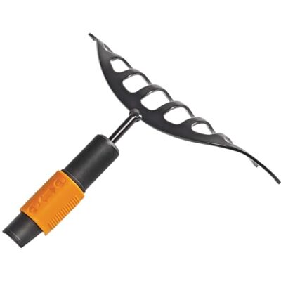 Fiskars Massive hark, 10 tanden, QuikFit gereedschapskop, Breedte: 24,5 cm, Koolstofstaal, Zwart/Oranje, QuikFit, 1000651 Fiskars Massive hark, 10 tanden, QuikFit gereedschapskop, Breedte: 24,5 cm, Koolstofstaal, Zwart/Oranje, QuikFit, 1000651