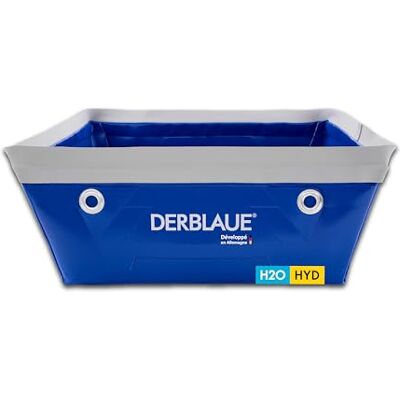 DerBlaue Professionele opvangbak voor het werken met H20 en HYD Moulable individuellement, parfait pour les endroits étroits, lèvre d'étanchéité souple, poignées, œillets, matériau robuste DerBlaue Professionele opvangbak voor het werken met H20 en HYD Moulable individuellement, parfait pour les endroits étroits, lèvre d'étanchéité souple, poignées, œillets, matériau robuste