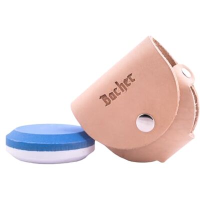 Bacher Bijl slijper 120/600 – puck slijpsteen, leren tas JIS R6001 gecertificeerde korrel snoeischaar, schaar, machette grasmaaier, houtschaar 80 mm dubbelzijdig riem 50 mm Bacher Bijl slijper 120/600 – puck slijpsteen, leren tas JIS R6001 gecertificeerde korrel snoeischaar, schaar, machette grasmaaier, houtschaar 80 mm dubbelzijdig riem 50 mm