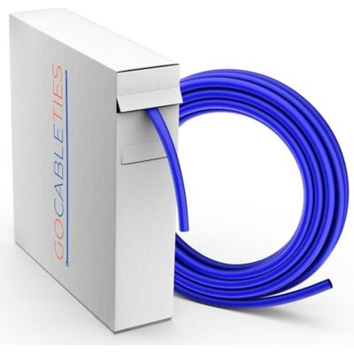 GOCABLETIES Hoogwaardige krimpkous 2:1 blauw 4,8 mm x Krimpverhouding 2:1, waterdicht, isolatie en markering van kabels GOCABLETIES Hoogwaardige krimpkous 2:1 blauw 4,8 mm x Krimpverhouding 2:1, waterdicht, isolatie en markering van kabels