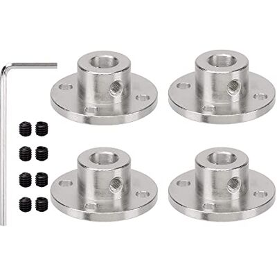 CENPEK 4 stuks 8 mm stijve fittingen met koppelflens voor radiografisch bestuurbare motoren CENPEK 4 stuks 8 mm stijve fittingen met koppelflens voor radiografisch bestuurbare motoren