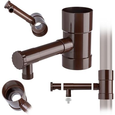 KADAX Regenwaterverzamelaar 90 mm voor regenslang, regendief met geïntegreerd ventiel, waterverzamelaar van hoogwaardig kunststof KADAX Regenwaterverzamelaar 90 mm voor regenslang, regendief met geïntegreerd ventiel, waterverzamelaar van hoogwaardig kunststof