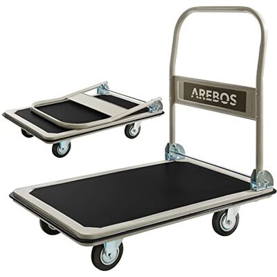Arebos Opvouwbare platformwagen 300 kg Arebos Opvouwbare platformwagen 300 kg