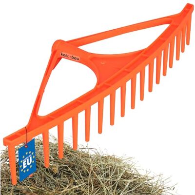 KOTARBAU ® Tuinhark Bladhark Kunststof 64 cm Oranje 18 Tanden Mouwloos Lichtgewicht Tuingereedschap Grasopvangers Gazon Afvaltakken KOTARBAU ® Tuinhark Bladhark Kunststof 64 cm Oranje 18 Tanden Mouwloos Lichtgewicht Tuingereedschap Grasopvangers Gazon Afvaltakken