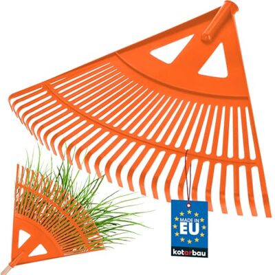KOTARBAU robuuste hark 475 mm blad tuingereedschap kunststof oranje KOTARBAU robuuste hark 475 mm blad tuingereedschap kunststof oranje