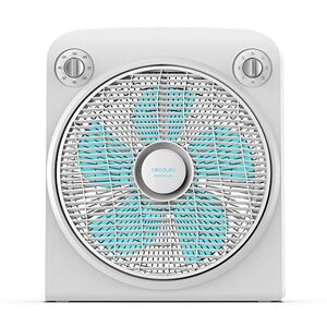 Cecotec EnergySilence 6000 PowerBox vloerventilator met timer 50 W, 5 bladen Ø 30 cm, 3 snelheden, koperen motor, draairooster, wit