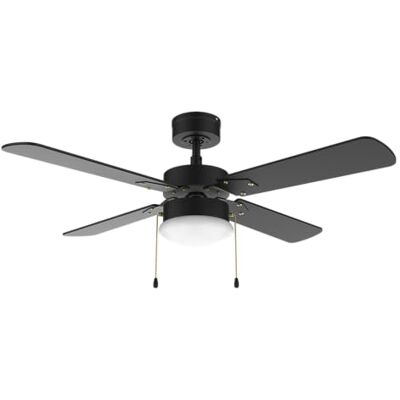 Cecotec EnergySilence Aero 450 FullBlack Plafondventilator met licht 50 W, diameter 106 cm, geïntegreerde lamp, 3 snelheden, 4 omkeerbare bladen, zomer-/wintermodus Cecotec EnergySilence Aero 450 FullBlack Plafondventilator met licht 50 W, diameter 106 cm, geïntegreerde lamp, 3 snelheden, 4 omkeerbare bladen, zomer-/wintermodus
