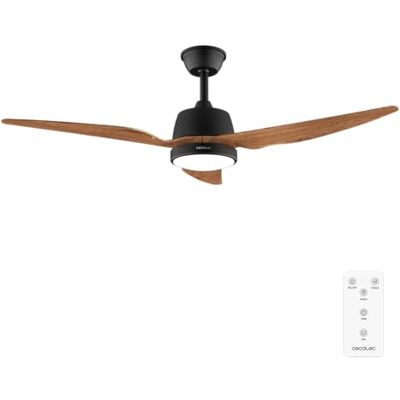 Cecotec EnergySilence Aero 5250 BlackWood Plafondventilator met licht 62 W, diameter 122 cm, 3 bladen, afstandsbediening, 3 snelheden en timer, zomer-/wintermodus Cecotec EnergySilence Aero 5250 BlackWood Plafondventilator met licht 62 W, diameter 122 cm, 3 bladen, afstandsbediening, 3 snelheden en timer, zomer-/wintermodus