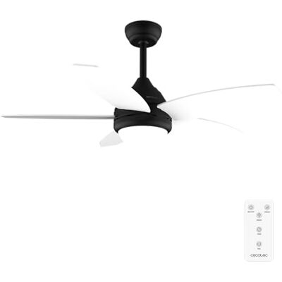 Cecotec Plafondventilator met licht EnergySilence Aero 4200 Black&WhiteWood 53 W, diameter 106 cm, LED-lamp met 3 tinten, timer, 3 snelheden, 5 bladen, zomer/wintermodus Cecotec Plafondventilator met licht EnergySilence Aero 4200 Black&WhiteWood 53 W, diameter 106 cm, LED-lamp met 3 tinten, timer, 3 snelheden, 5 bladen, zomer/wintermodus