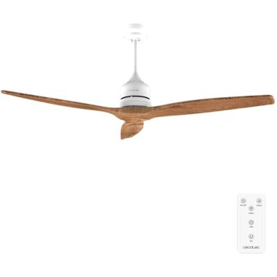 Cecotec Plafondventilator met licht EnergySilence Aero 5270 White & BlackWood 40 W, diameter 132 cm, 6 snelheden en 3 bladen, afstandsbediening en timer, in hoogte verstelbaar, zomer / winter Cecotec Plafondventilator met licht EnergySilence Aero 5270 White & BlackWood 40 W, diameter 132 cm, 6 snelheden en 3 bladen, afstandsbediening en timer, in hoogte verstelbaar, zomer / winter