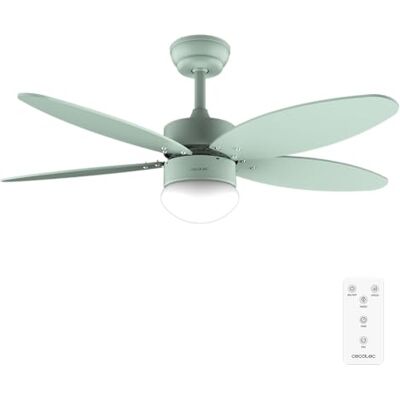 Cecotec EnergySilence Aero 4260 Full Mint Plafondventilator met licht 40 W, diameter 106 cm, geïntegreerde lamp, afstandsbediening, timer 8 uur, 6 snelheden, 5 bladen, zomer/winter Cecotec EnergySilence Aero 4260 Full Mint Plafondventilator met licht 40 W, diameter 106 cm, geïntegreerde lamp, afstandsbediening, timer 8 uur, 6 snelheden, 5 bladen, zomer/winter