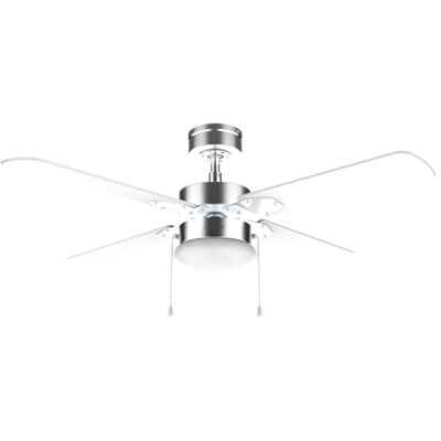 Cecotec Plafondventilator met licht EnergySilence Aero 450 IronWhite – 50 W, diameter 106 cm, geïntegreerde lamp, 3 snelheden, 4 omkeerbare bladen, zomer-/wintermodus Cecotec Plafondventilator met licht EnergySilence Aero 450 IronWhite – 50 W, diameter 106 cm, geïntegreerde lamp, 3 snelheden, 4 omkeerbare bladen, zomer-/wintermodus