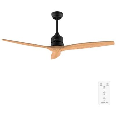 Cecotec EnergySilence Aero 5270 Black&WhiteWood Plafondventilator met licht, 40 W, diameter 132 cm, 6 snelheden en 3 bladen, afstandsbediening en timer, in hoogte verstelbaar, zomer / winter Cecotec EnergySilence Aero 5270 Black&WhiteWood Plafondventilator met licht, 40 W, diameter 132 cm, 6 snelheden en 3 bladen, afstandsbediening en timer, in hoogte verstelbaar, zomer / winter
