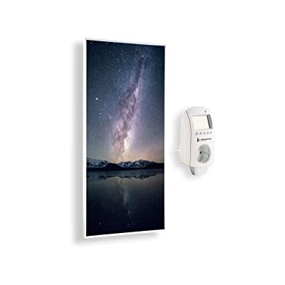 Könighaus Infraroodverwarming met foto 800 W + slimme thermostaat en -app, zuinige infrarood wandverwarming met motief, wit frame (18. sterrenhemel 2) App, cadre blanc, motif : 18. Ciel étoilé 2, TÜV SÜD, chauffage mural infrarouge Könighaus Infraroodverwarming met foto 800 W + slimme thermostaat en -app, zuinige infrarood wandverwarming met motief, wit frame (18. sterrenhemel 2) App, cadre blanc, motif : 18. Ciel étoilé 2, TÜV SÜD, chauffage mural infrarouge