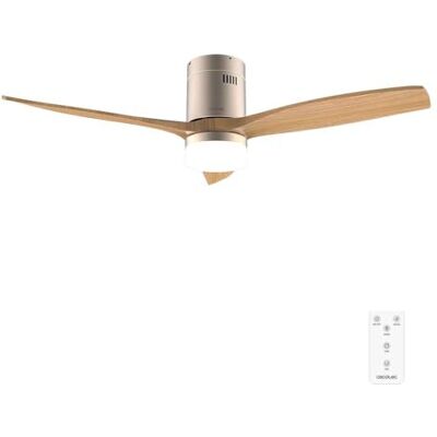 Cecotec EnergySilence Aero 5600 Classic Gold & LightWood Plafondventilator met licht en afstandsbediening, 52 inch DC motor, 40 W, 3 bladen, ledlicht, timer, 6 snelheden, winter/zomermodus Cecotec EnergySilence Aero 5600 Classic Gold & LightWood Plafondventilator met licht en afstandsbediening, 52 inch DC motor, 40 W, 3 bladen, ledlicht, timer, 6 snelheden, winter/zomermodus
