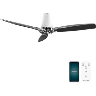Cecotec EnergySilence Aero 5285 Plafondventilator met licht, wit, transparant, verbonden – 40 W, diameter 132 cm, 3 bladen, afstandsbediening, IP44 bescherming en timer, zomer / winter Cecotec EnergySilence Aero 5285 Plafondventilator met licht, wit, transparant, verbonden – 40 W, diameter 132 cm, 3 bladen, afstandsbediening, IP44 bescherming en timer, zomer / winter