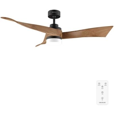 Cecotec Plafondventilator met licht EnergySilence Aero 5285 DarkWood – 40 W, diameter 132 cm, led 18 W en afstandsbediening, 8 uur timer en 6 snelheden, zomer-/wintermodus, Cecotec Plafondventilator met licht EnergySilence Aero 5285 DarkWood – 40 W, diameter 132 cm, led 18 W en afstandsbediening, 8 uur timer en 6 snelheden, zomer-/wintermodus,