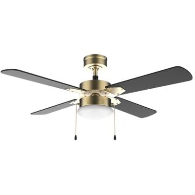 Cecotec Plafondventilator met licht EnergySilence Aero 450 GoldBlack 50 W, diameter 106 cm, geïntegreerde lamp, 3 snelheden, 4 omkeerbare bladen, zomer-/wintermodus Cecotec Plafondventilator met licht EnergySilence Aero 450 GoldBlack 50 W, diameter 106 cm, geïntegreerde lamp, 3 snelheden, 4 omkeerbare bladen, zomer-/wintermodus