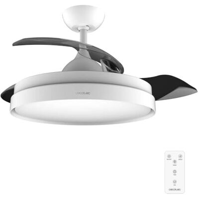 Cecotec EnergySilence Aero 4280 Plafondventilator met intrekbare bladen en onzichtbare witte lamp, 40 W, diameter 106 cm, timer, 3 lichttinten, zomer-/winterfunctie Cecotec EnergySilence Aero 4280 Plafondventilator met intrekbare bladen en onzichtbare witte lamp, 40 W, diameter 106 cm, timer, 3 lichttinten, zomer-/winterfunctie