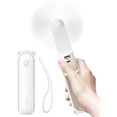 JISULIFE Draagbare ventilator met powerbank, 4500 mAh JISULIFE Draagbare ventilator met powerbank, 4500 mAh