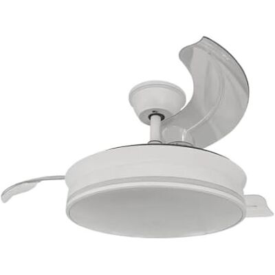 Ardes AIRGLOW EVO AR5PL92 Ventilateur de plafond Ø92 cm avec moteur DC 59 W, pales rétractables et lumière LED 2200 lm réglable 3000–6000 K pour usage domestique Ardes AIRGLOW EVO AR5PL92 Ventilateur de plafond Ø92 cm avec moteur DC 59 W, pales rétractables et lumière LED 2200 lm réglable 3000–6000 K pour usage domestique