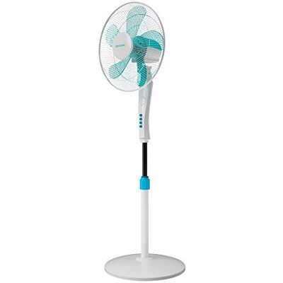 Cecotec EnergySilence 530 Power Connected Staande ventilator met afstandsbediening en timer, 50 W, 5 bladen van 40 cm, 3 snelheden, koperen motor, oscillerend, display, wit Cecotec EnergySilence 530 Power Connected Staande ventilator met afstandsbediening en timer, 50 W, 5 bladen van 40 cm, 3 snelheden, koperen motor, oscillerend, display, wit