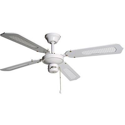 Orbegozo CF 03105 B Plafondventilator zonder licht, 50 W vermogen, diameter 105 cm, 4 omkeerbare bladen en 3 snelheden Orbegozo CF 03105 B Plafondventilator zonder licht, 50 W vermogen, diameter 105 cm, 4 omkeerbare bladen en 3 snelheden